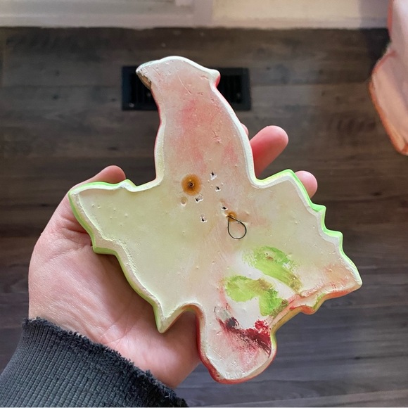 Vintage Miller Studio Chalkware Red Cardinal birds wall decor 1972 - Picture 7 of 9